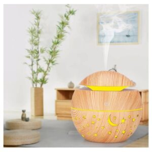 Difusor con USB para esencias aromáticas redondo