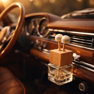 Difusor aroma colgante para auto cuadrado con clip