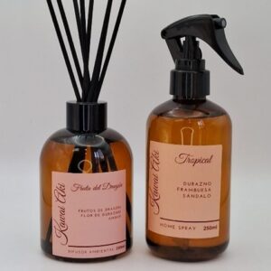 Pack 3 Home Spray Tropical + Difusor Fruta de Dragón
